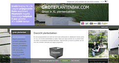 Desktop Screenshot of groteplantenbak.com